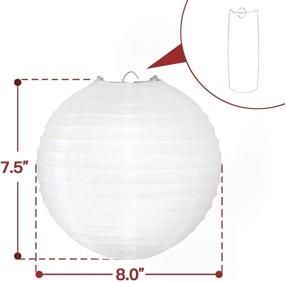 img 3 attached to Stunning Chinese/Japanese Paper Lanterns - Pack of 10 - Ideal Home, Party & Wedding Decorations