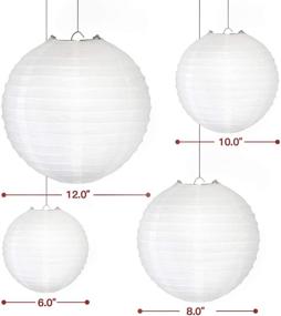 img 2 attached to Stunning Chinese/Japanese Paper Lanterns - Pack of 10 - Ideal Home, Party & Wedding Decorations