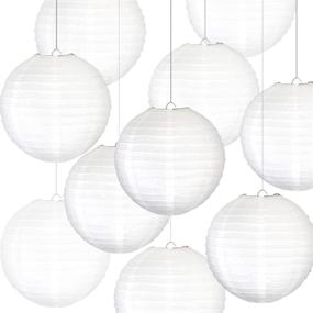 img 4 attached to Stunning Chinese/Japanese Paper Lanterns - Pack of 10 - Ideal Home, Party & Wedding Decorations