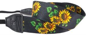 img 2 attached to 🌺 Wolven Black Flower Camera Neck Shoulder Belt Strap for DSLR/SLR: Compatibility and Style Combined