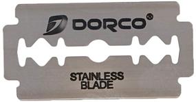 img 1 attached to 🪒 Dorco Double Edge Razor Blades - 100-Pack Stainless Steel Blades with Dispenser Box and Used Blade Disposal Area - Ideal for Hair Stylists and Barbers - D212