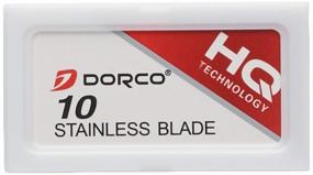 img 2 attached to 🪒 Dorco Double Edge Razor Blades - 100-Pack Stainless Steel Blades with Dispenser Box and Used Blade Disposal Area - Ideal for Hair Stylists and Barbers - D212