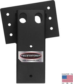 img 1 attached to 🦌 Premium 4x4 Elevator Brackets for Deer Blinds, Playhouses, Swing Sets, Tree Houses – Made in the USA with Construction Grade Steel. (1 Set of 4) (E1088), Black