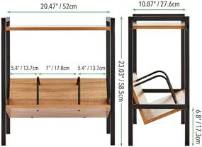 img 1 attached to MDesign Metal Table Shelf Organizer