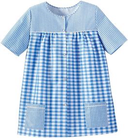 img 1 attached to Ezi Womens Gingham Seersucker Pink
