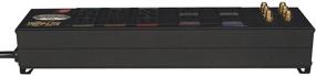 img 1 attached to 💪 Tripp Lite Изобар 10-розеточный аудио/видео сетевой фильтр с подавлением импульсных помех - максимальная защита совместимая с телефонией/модемом/кабельным телевидением/сетью и страховкой на сумму $500,000 (HT10DBS) в черном цвете.