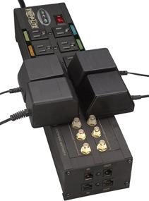 img 3 attached to 💪 Tripp Lite Изобар 10-розеточный аудио/видео сетевой фильтр с подавлением импульсных помех - максимальная защита совместимая с телефонией/модемом/кабельным телевидением/сетью и страховкой на сумму $500,000 (HT10DBS) в черном цвете.