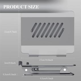 img 1 attached to Portable Adjustable Ergonomic Compatible MacBook