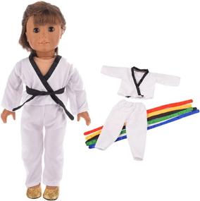 img 1 attached to 🥋 Premium White Karate Outfit: Stylish Blouse Pants for Martial Arts Enthusiasts