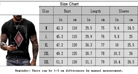 img 3 attached to NINESTAR Graphic Crewneck Pattern Vintage Men's Clothing and T-Shirts & Tanks