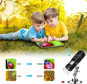 img 3 attached to Enhance Your Exploration: Wireless Digital Microscope Camera Pocket Handheld USB Magnification Endoscope 50X to 1000x 🔍 Compatible with iPhone Android Laptop - Ideal for Starter Students, Kids, and Natural Science Classes - Perfect Gift