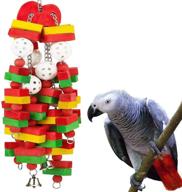 natural wood bird chewing toys by mq bird toys - ideal parrot toys for african grey, parakeets, amazon parrots, finch, budgie, cockatiels, conures, and love birds logo