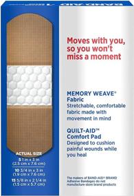 img 3 attached to 🩹 Band-Aid Brand Flexible Fabric Adhesive Bandages: Wound Care & First Aid (30 ct) - Assorted Sizes