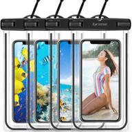 📱 karvense waterproof phone case - universal dry bag/pouch for iphone, samsung galaxy, lg, moto, pixel, xiaomi - 4 pack logo