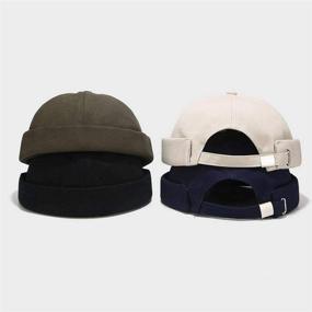 img 1 attached to 🧢 Zegoo Men Women Cotton Docker Cap: Stylish, Comfortable Headgear for all Genders