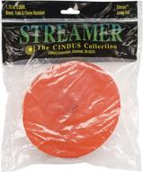 orange crepe paper streamer 1 75 logo