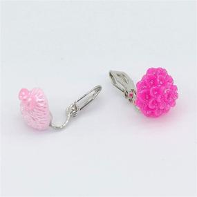 img 3 attached to Elesa Miracle Kids Set of 12 Flamingo Mermaid Unicorn Clip-On Earrings - Great Value for Little Girls