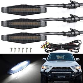 img 4 attached to Boigoo Front Grille Lights For Toyota 4Runner Pro TRD Off-Road Grill