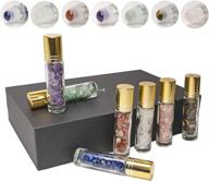 crystal essential bottles natural gemstone logo