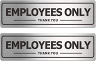 🏢 high-quality aluminum "employees only" sign for businesses logo