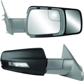 img 4 attached to Enhanced Fit System - 80730 Snap & Zap Custom Towing Mirror Pair for Ram 1500 Pick-up, Black