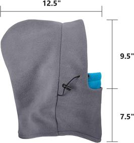 img 2 attached to 🧣 Stay Cozy and Protected: 2 Pack Balaclava Ski Mask for Cold Weather - Men & Women's Winter Warm Fleece Hat, Windproof Neck Warmer Snow Gear