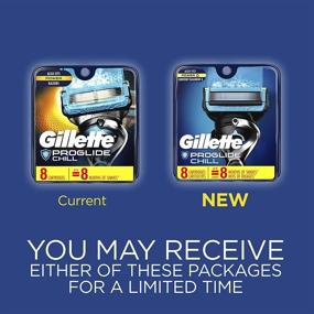 img 3 attached to 🧊 Gillette ProGlide Chill Men's Razor Blade Refills | 8 Count | Cooling Technology for Skin Chilling