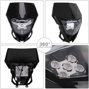 img 2 attached to JFG RACING Headlight Motorcycle Enduro（Black）
