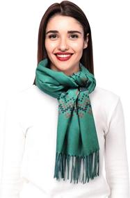 img 2 attached to 👑 Stylish CBC Crown Christmas Theme Scarf: A Must-Have Women's Accessory for Scarves & Wraps