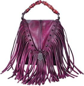 img 4 attached to ZLYC Womens Leather Featured Bohemian