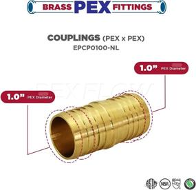 img 1 attached to Pexflow EPCP0100 10 Straight Coupling Fitting