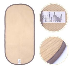 img 2 attached to 👶 Hrzeem Waterproof Changing Pad Liners - 4 Pack Washable Bamboo Surface, Reusable Changing Pad Cover 11.6 x 24 inches