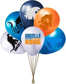 img 1 attached to 🎉 HOYOGEN Godzilla Party Decorations: Awesome Banner, Balloons, and Toppers for Unforgettable Boys, Girls, and Teens Party!