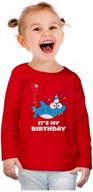 birthday toddler fitted sleeve t shirt girls' clothing logo