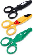 👶 sopito 3pcs children safety scissors: toddler craft scissors for safe and fun paper cutting with preschool training logo