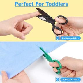 img 1 attached to 👶 Sopito 3PCS Children Safety Scissors: Toddler Craft Scissors for Safe and Fun Paper Cutting with Preschool Training