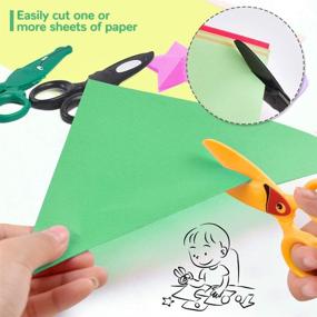 img 2 attached to 👶 Sopito 3PCS Children Safety Scissors: Toddler Craft Scissors for Safe and Fun Paper Cutting with Preschool Training