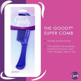 img 3 attached to 🔀 Goody Styling Essentials Super Hair Comb: Assorted Color, Pack of 3 - Find the Perfect Comb for Your Hair (Package May Vary)