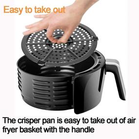 img 2 attached to 🍽️ Dash 2QT Air Fryer Replacement Grill Pan: Non-Stick Crisper Plate, Dishwasher Safe