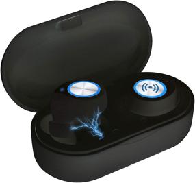 img 4 attached to Беспроводные наушники Yeeton: Водонепроницаемые Bluetooth 5.0 наушники в ухе TWS с портативным USB-зарядным футляром.