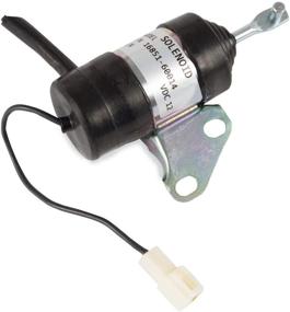 img 3 attached to 🔌 12Vdc Fuel Shut Off Solenoid for Kubota BX2230D RTV900R RTV900T B7410D BX1500D BX1800D Z482 Z602 D722 D902 D782 D622 Z402 - Replaces Part Number 16851-60014 052600-4531 (Black)
