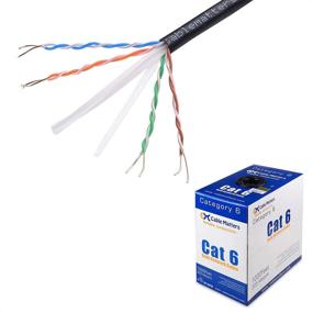 img 3 attached to High-Quality UL Listed in-Wall Rated Cat6 Bulk Cable - 1000 Feet, Black