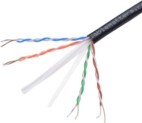 img 1 attached to High-Quality UL Listed in-Wall Rated Cat6 Bulk Cable - 1000 Feet, Black