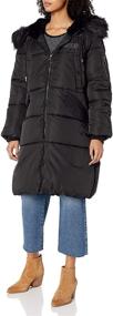 img 3 attached to Steve Madden Womens Puffer Chevron Women's Clothing in Coats, Jackets & Vests