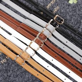 img 1 attached to 👜 Максгудс кожаный регулируемый плечевой ремень для сумки: премиум-замена для сумок через плечо, сумочек и кошельков.