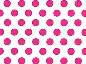 img 2 attached to Pink White Polka Tissue Paper