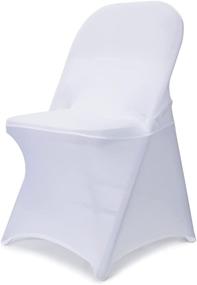 img 4 attached to 🪑 Stretchy Folding Chair Covers for Celebrations - Food Service Equipment & Supplies