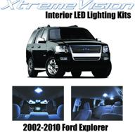 enhance your ford explorer's interior with xtremevision cool white led kit (11 pieces) + installation tool, ideal for 2002-2010 models logo