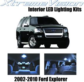 img 4 attached to Enhance Your Ford Explorer's Interior with Xtremevision Cool White LED Kit (11 Pieces) + Installation Tool, Ideal for 2002-2010 Models