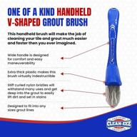 🛁 clean-eez grout brush combo kit – ultimate grime-fighting power with handheld and stand-up v-shaped brushes logo